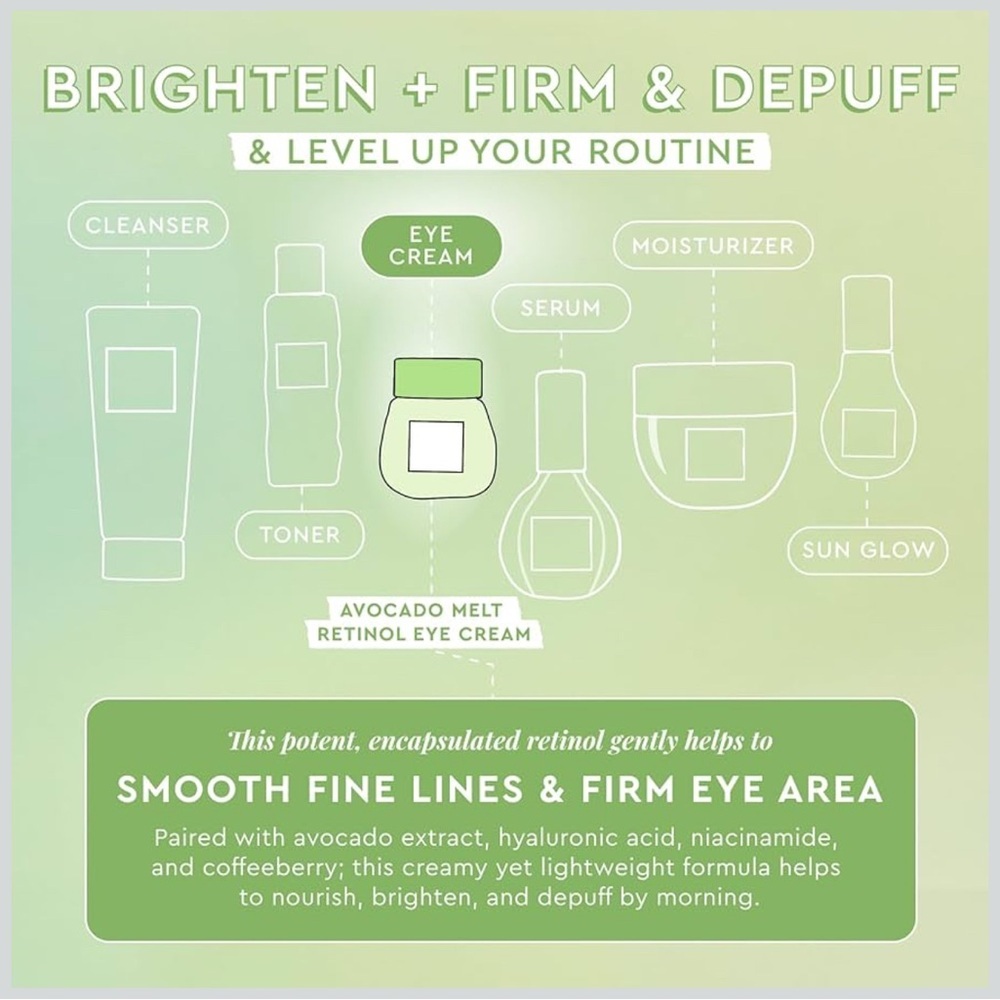 Glow Recipe Avocado Melt Retinol Eye Cream - Picture 4 of 8